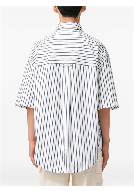 embrossed adc wide man white and blue AMI PARIS | USH809.CO0220A074